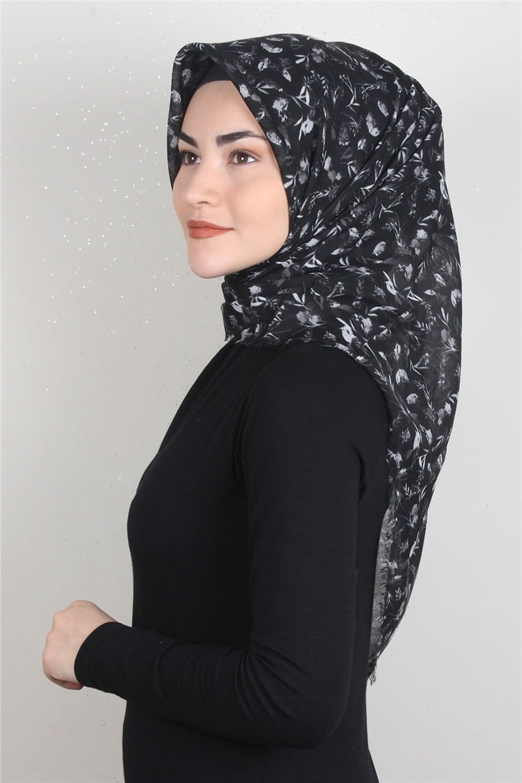 Coton Kare Eşarp 1675-11