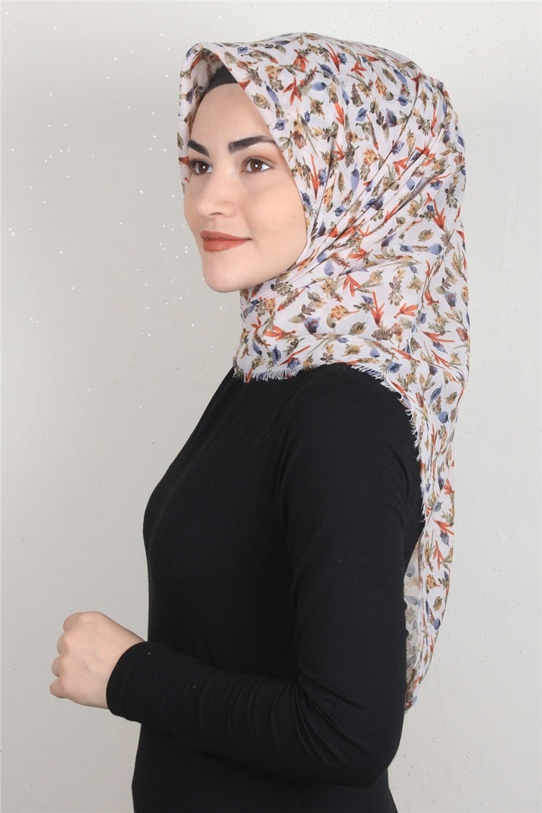 Coton Kare Eşarp 1675-18