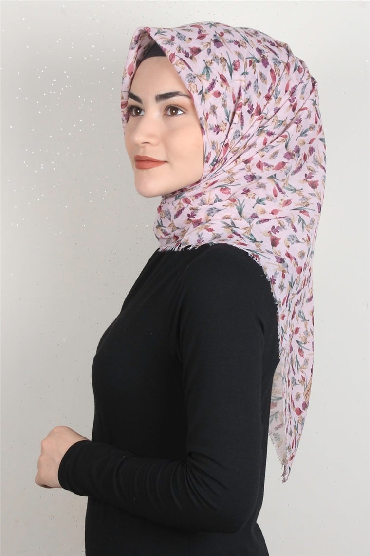 Coton Kare Eşarp 1675-4