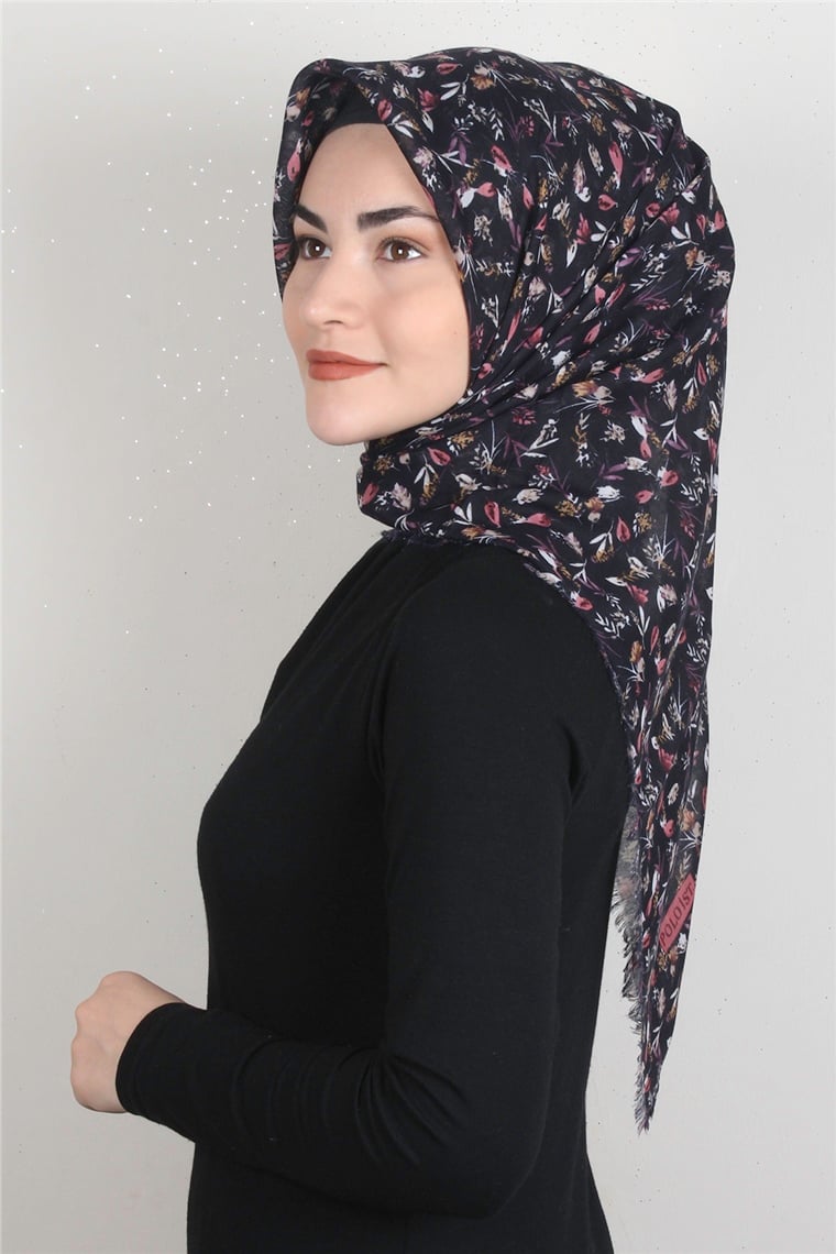 Coton Kare Eşarp 1675-7
