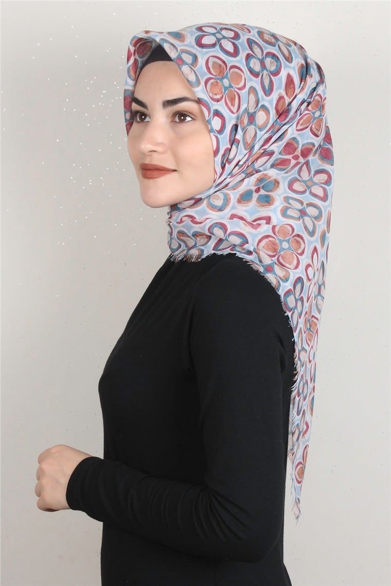 Coton Kare Eşarp 1676-15