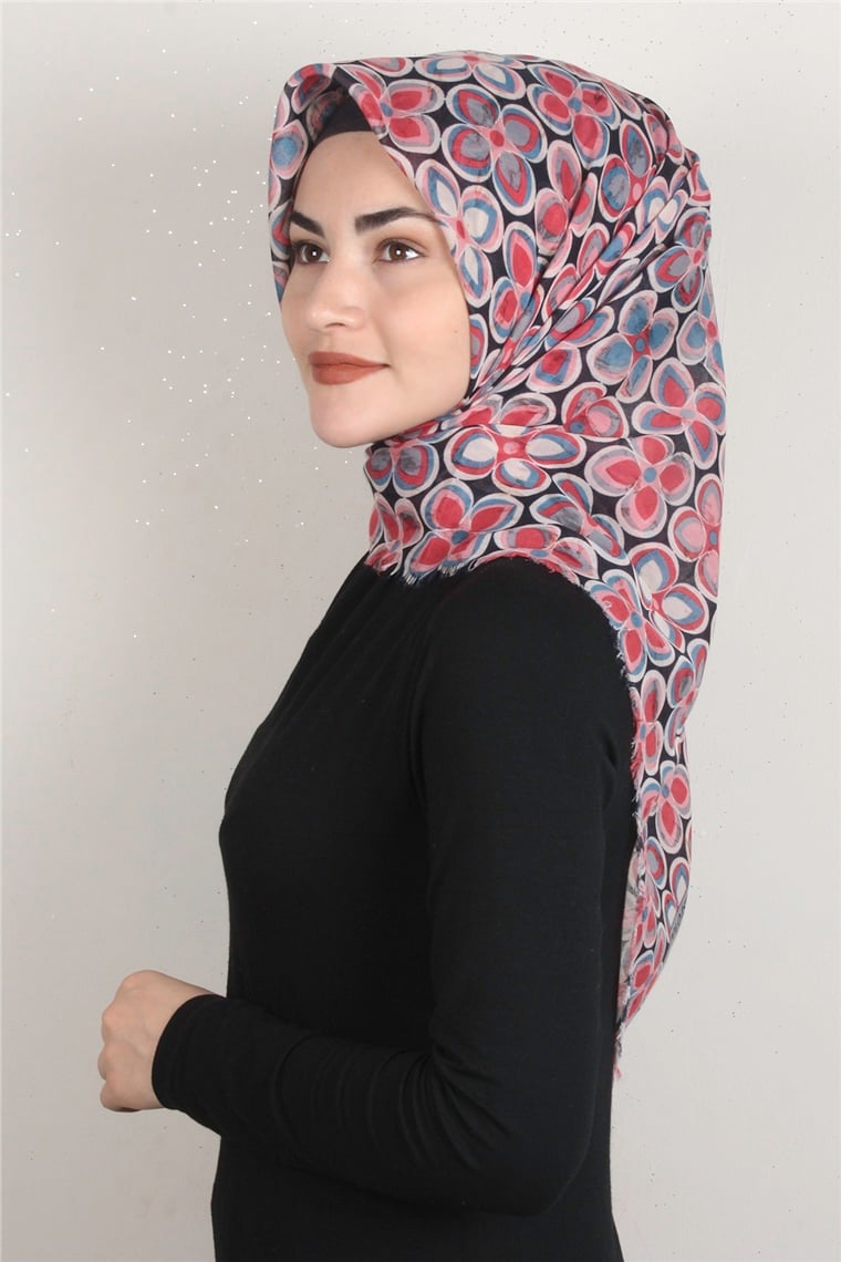 Coton Kare Eşarp 1676-18