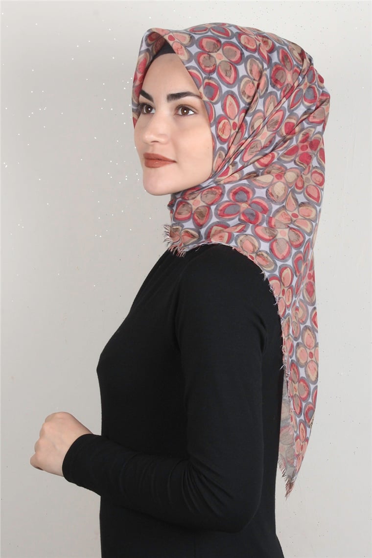 Coton Kare Eşarp 1676-2 