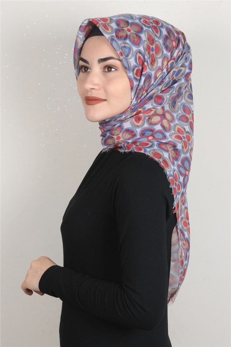 Coton Kare Eşarp 1676-20