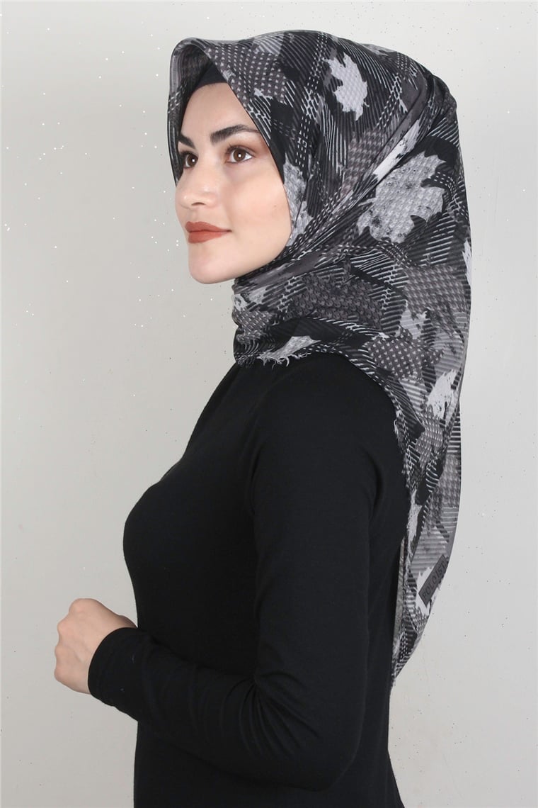 Coton Kare Eşarp 1677-12