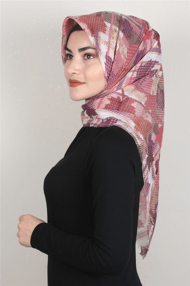 Coton Kare Eşarp 1677-18