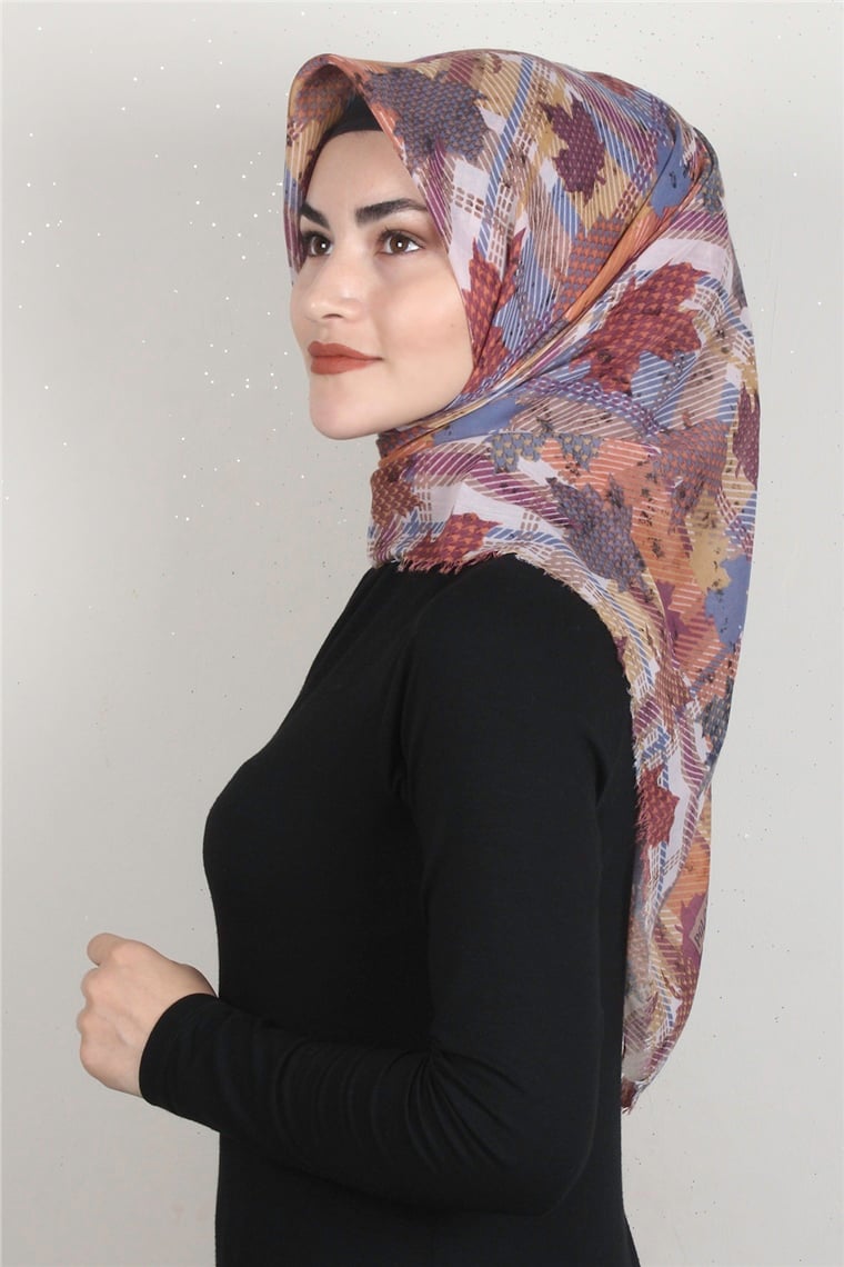 Coton Kare Eşarp 1677-2 