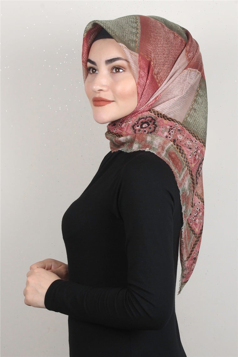 Coton Kare Eşarp 1681-20 