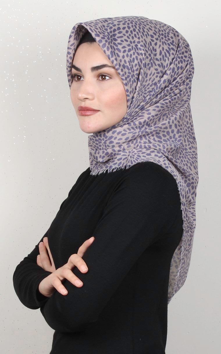 Coton Kare Eşarp 1686-12