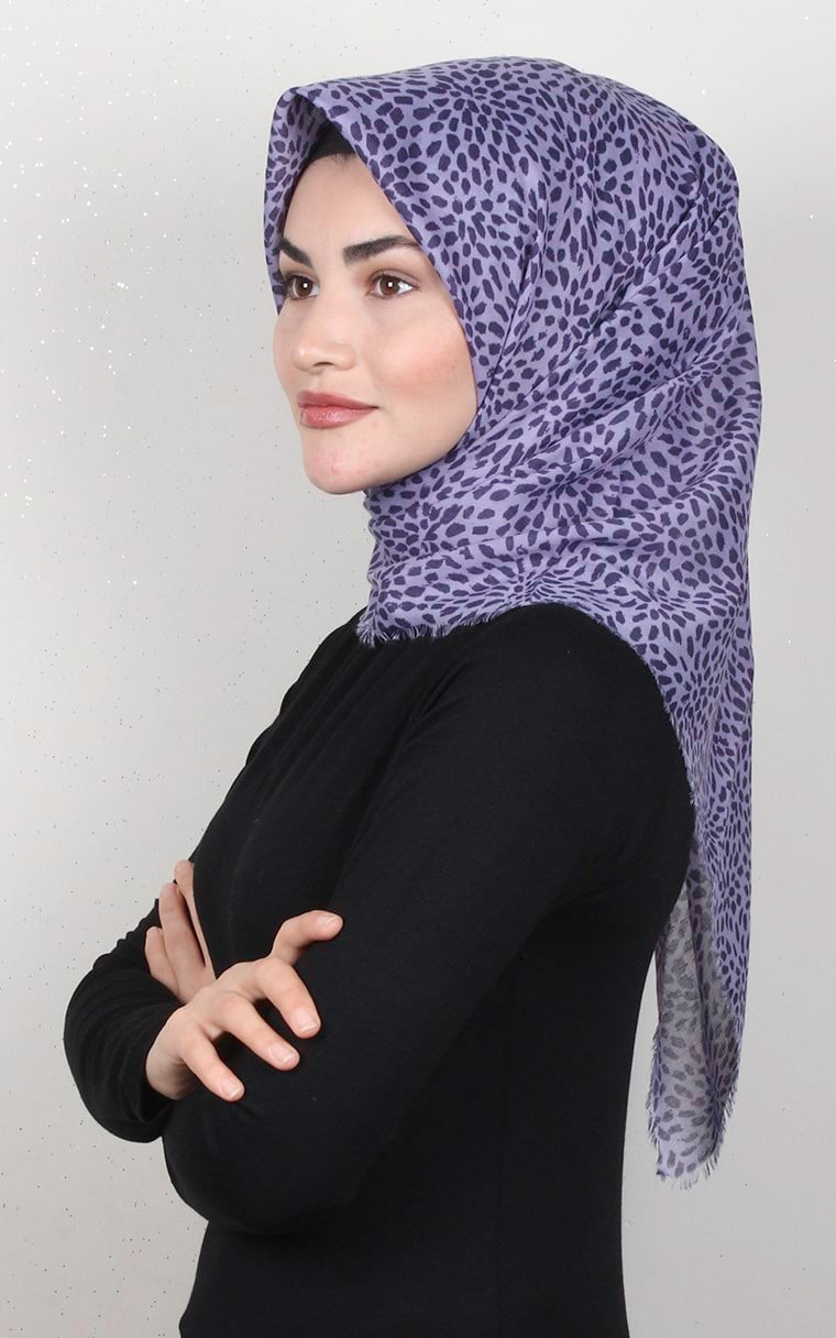 Coton Kare Eşarp 1686-14