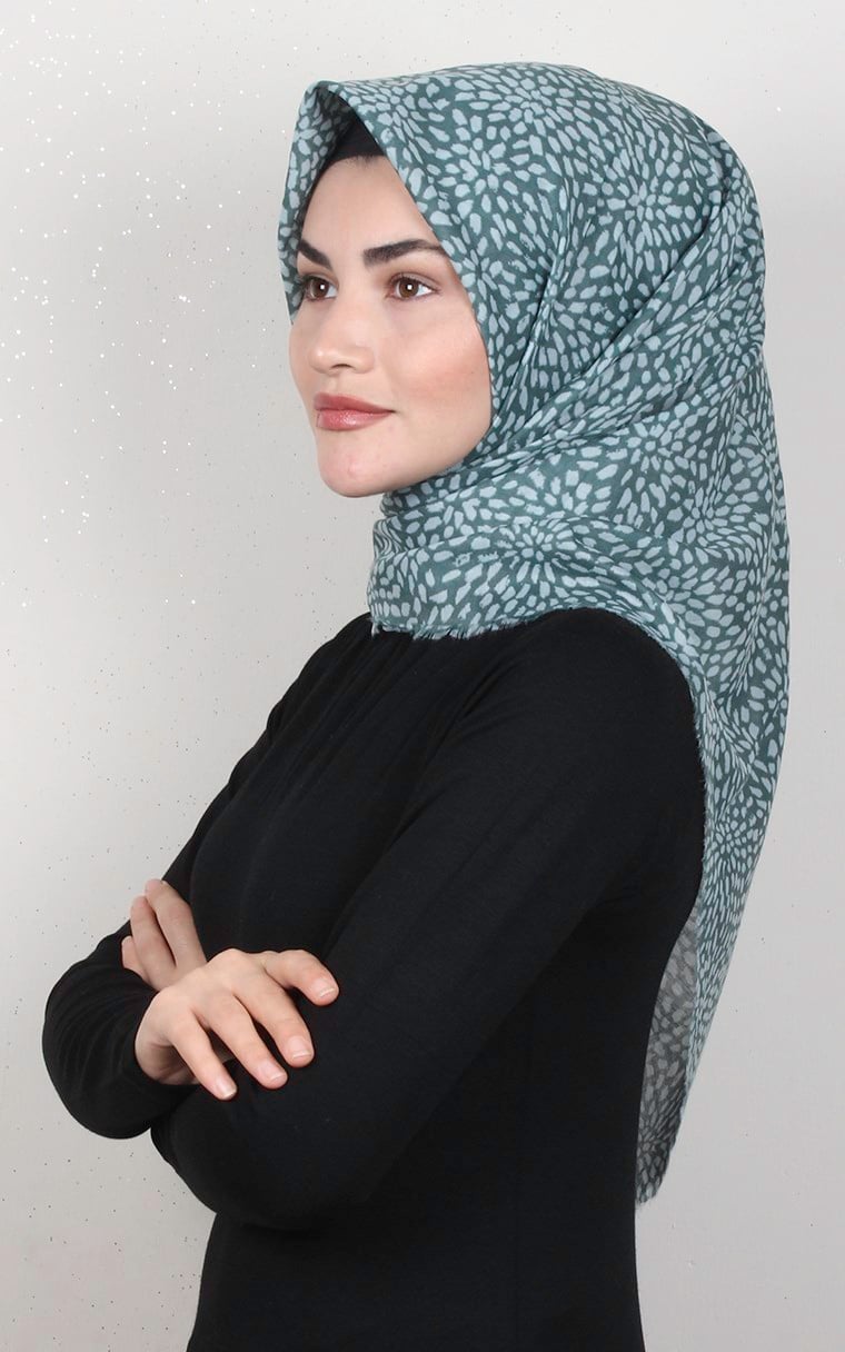 Coton Kare Eşarp 1686-19