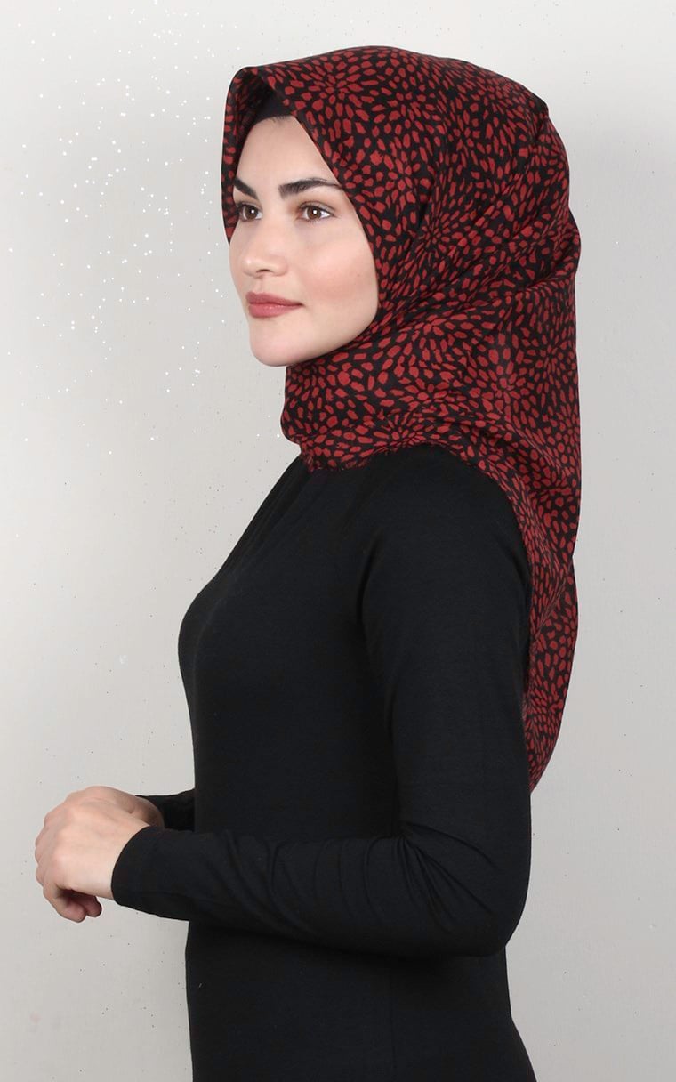 Coton Kare Eşarp 1686-21