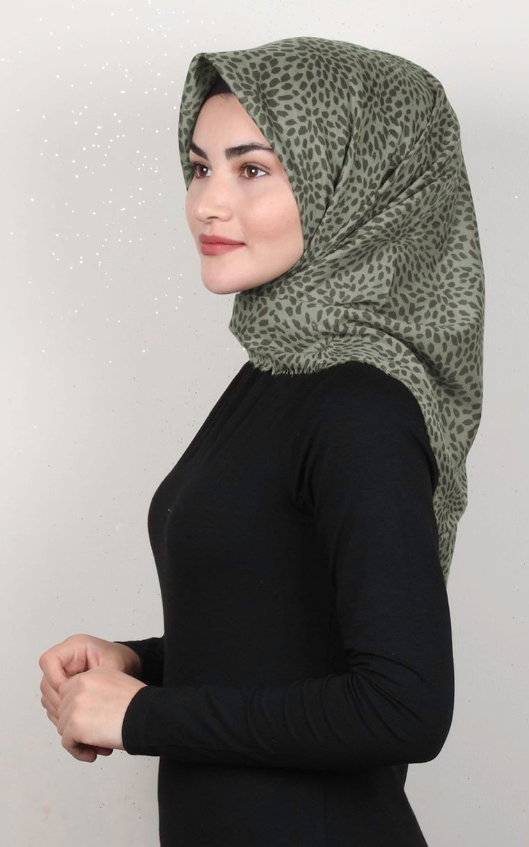 Coton Kare Eşarp 1686-24