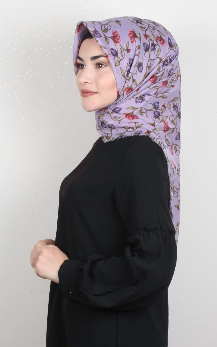 Coton Kare Eşarp 1689-11