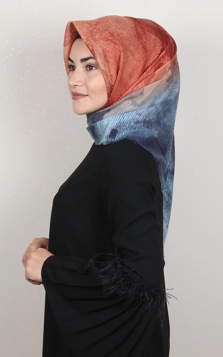 Coton Kare Eşarp 1695-2