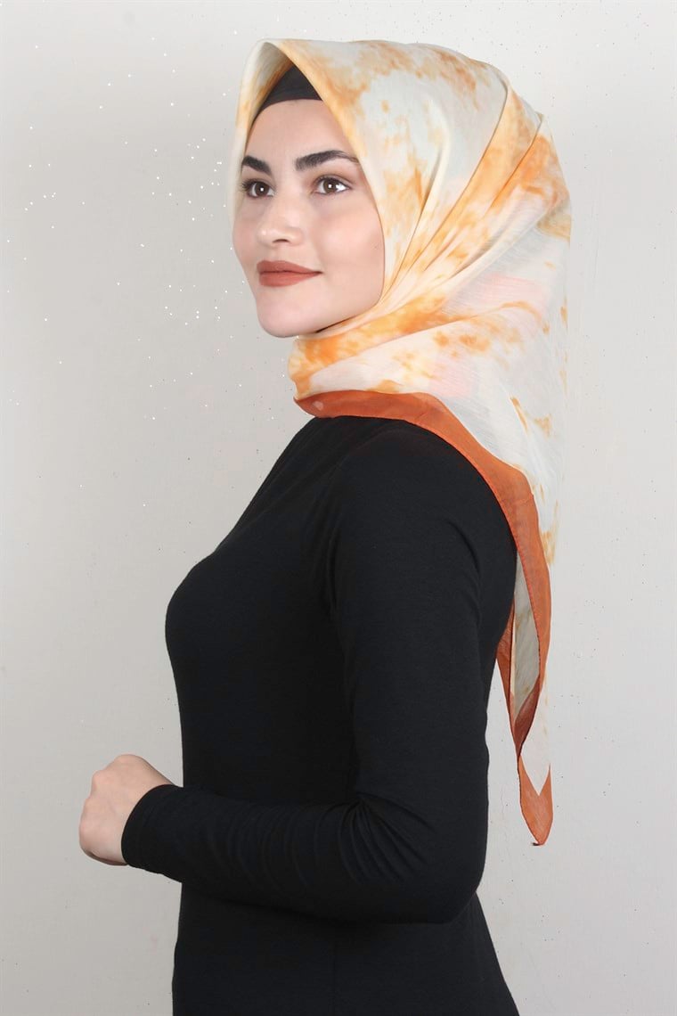Coton & Silk Eşarp 3633-10 Turuncu