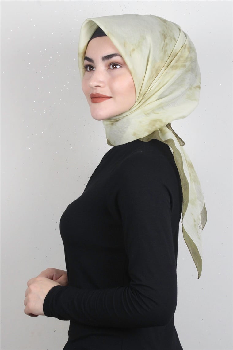 Coton & Silk Eşarp 3633-2 Yeşil
