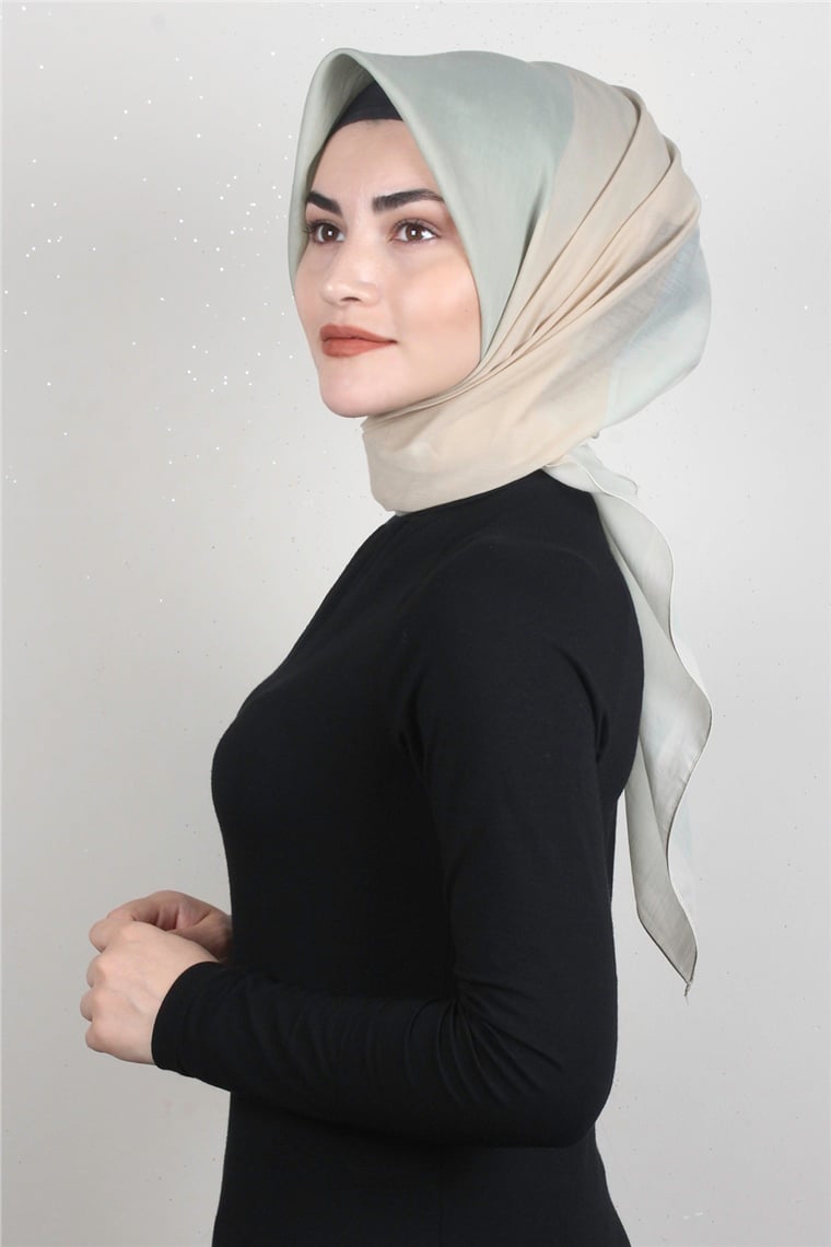 Coton & Silk Eşarp 3634-14 Su Yeşili