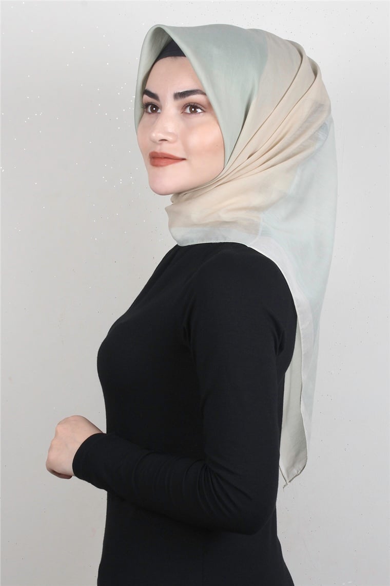 Coton & Silk Eşarp 3634-14 Su Yeşili