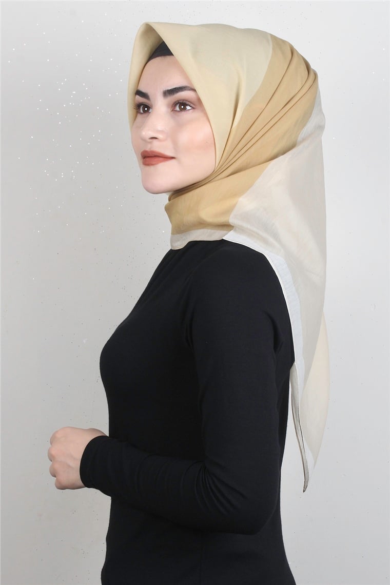 Coton & Silk Eşarp 3634-5 Gold 