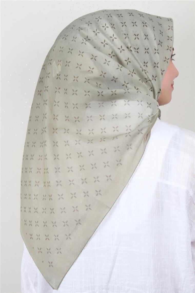 Coton & Silk Eşarp Haki