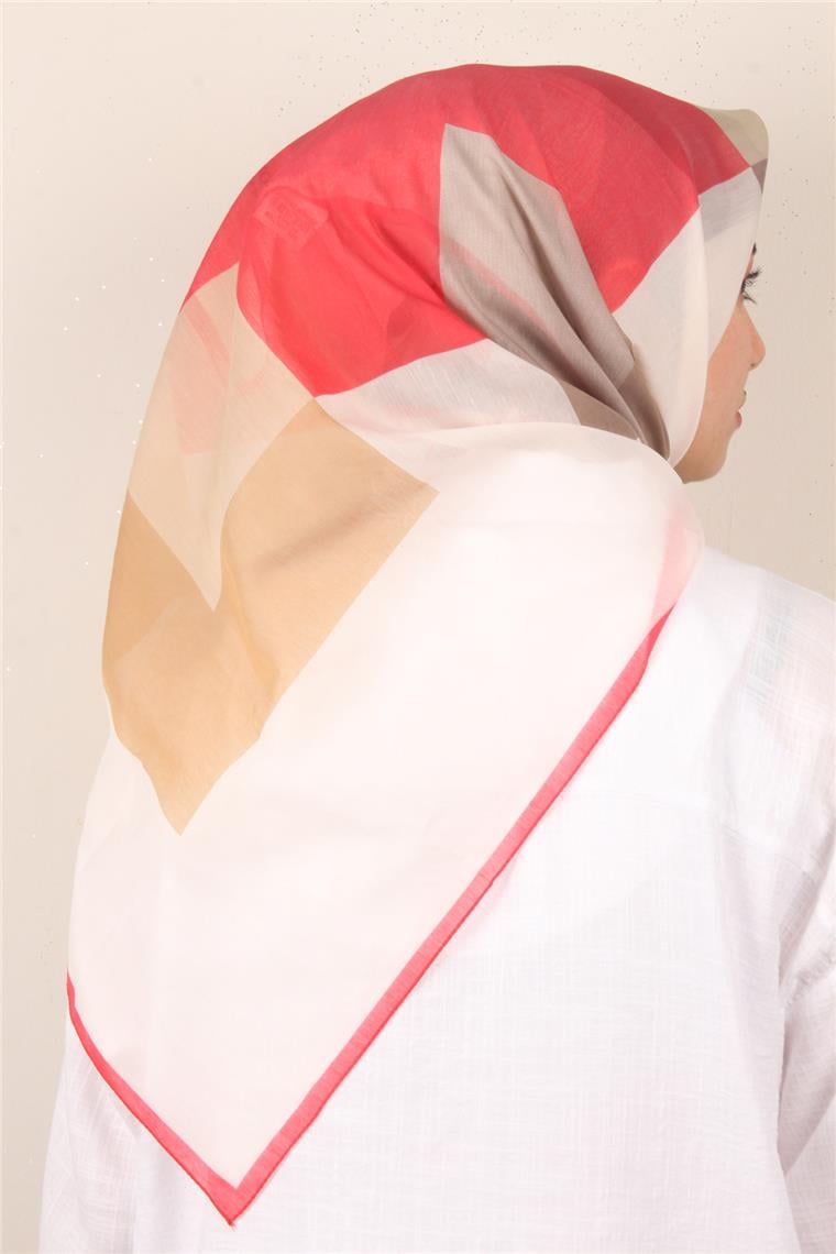 Coton & Silk Eşarp Kırmızı