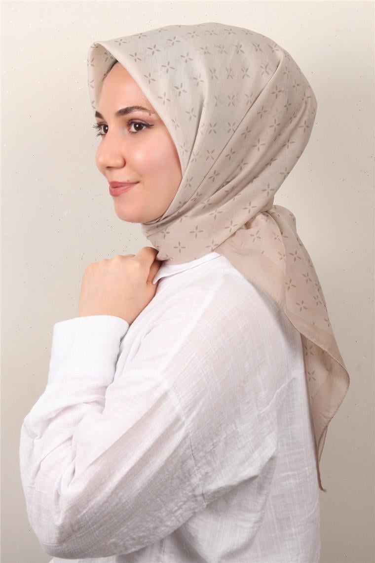 Coton & Silk Eşarp Taş 