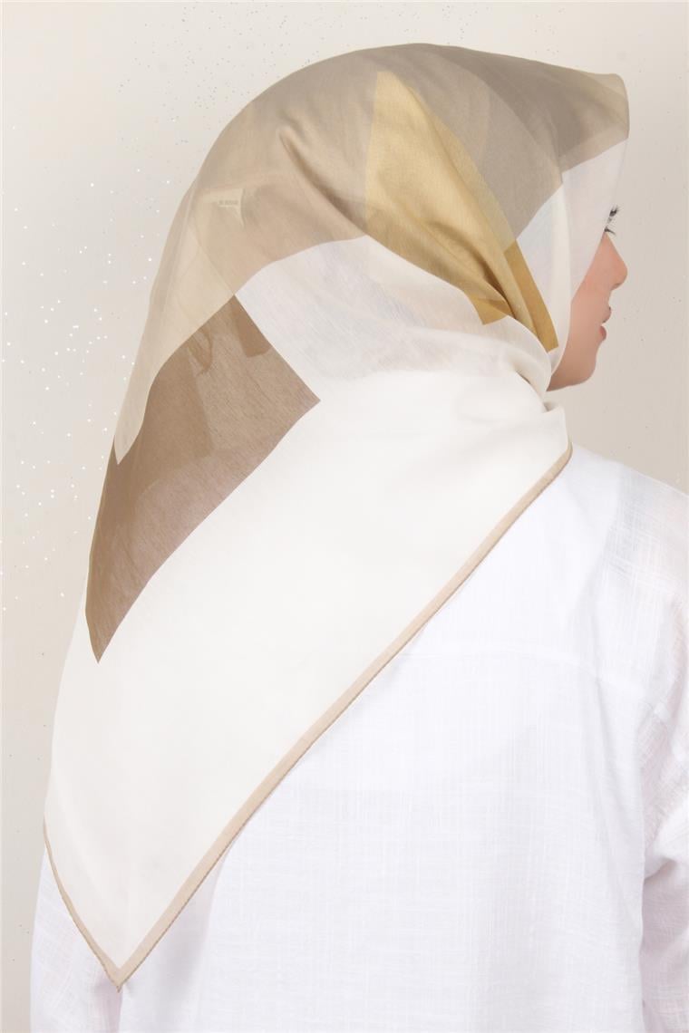 Coton & Silk Eşarp Vizon