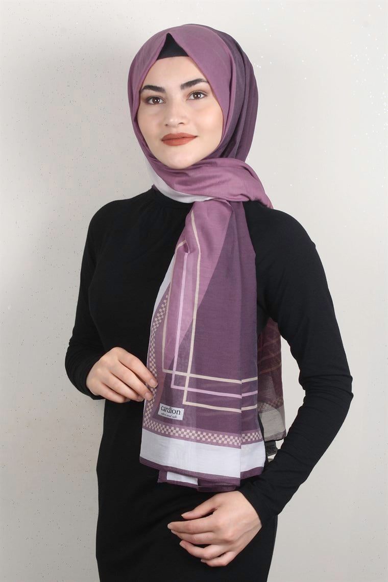 Cotton & Silk Şal 3631-7 Gül Kurusu