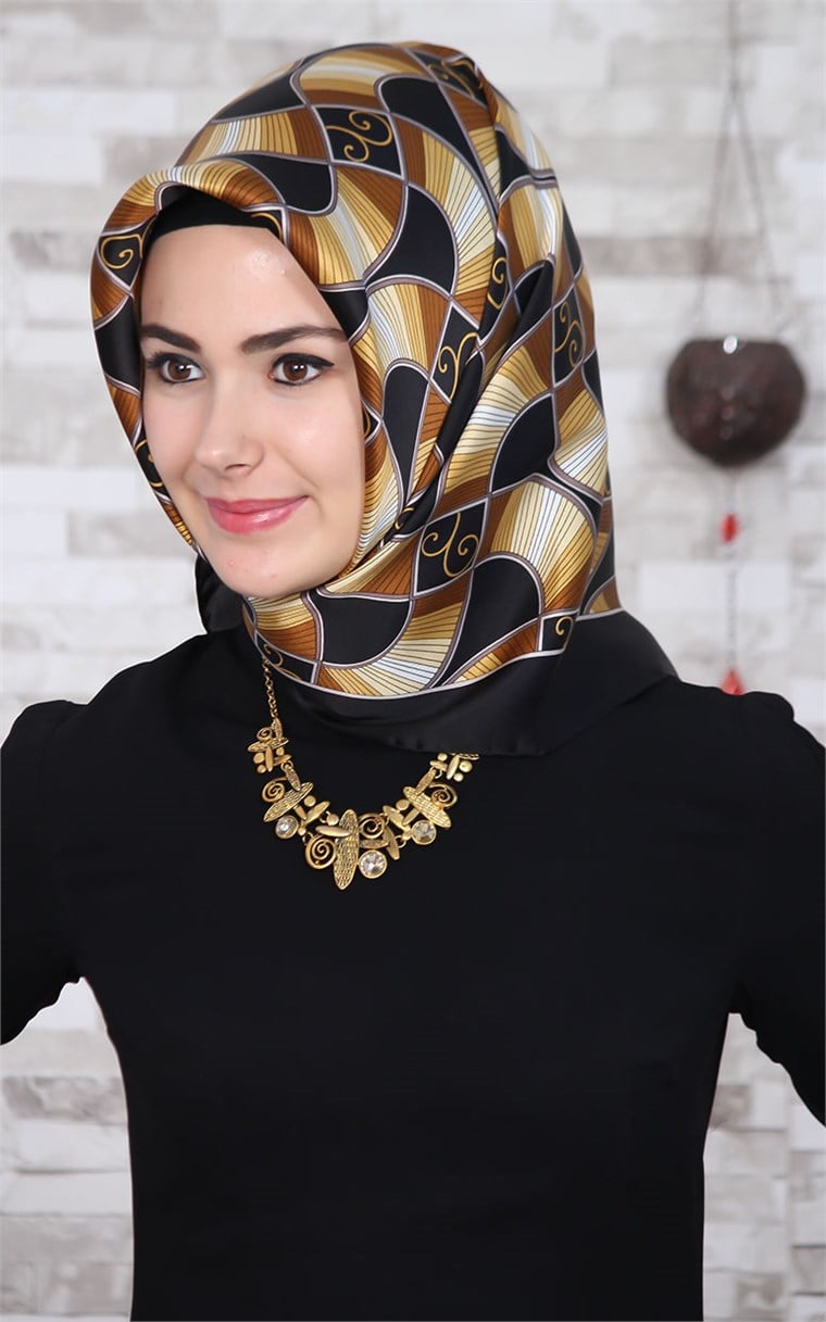 5550-16 ARMİNE İPEK SİYAH GOLD