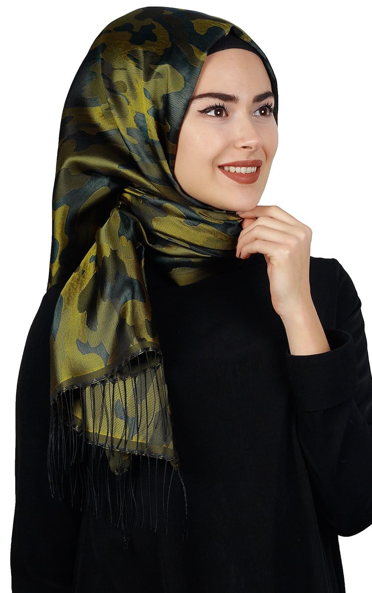 Kamuflaj İpeksi Şal 5550-32