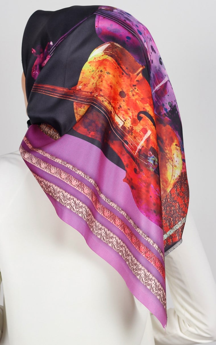 Piramit Tafta Dijital Eşarp 1923-3