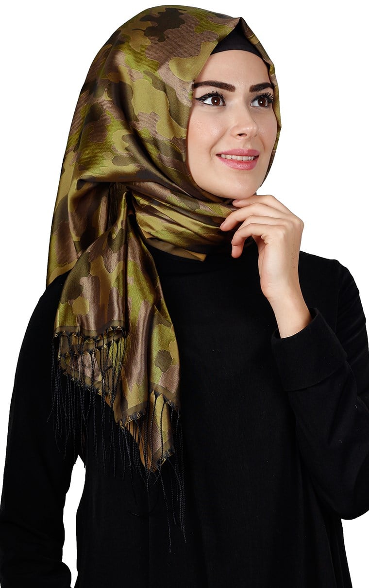 Kamuflaj İpeksi Şal 5550-30