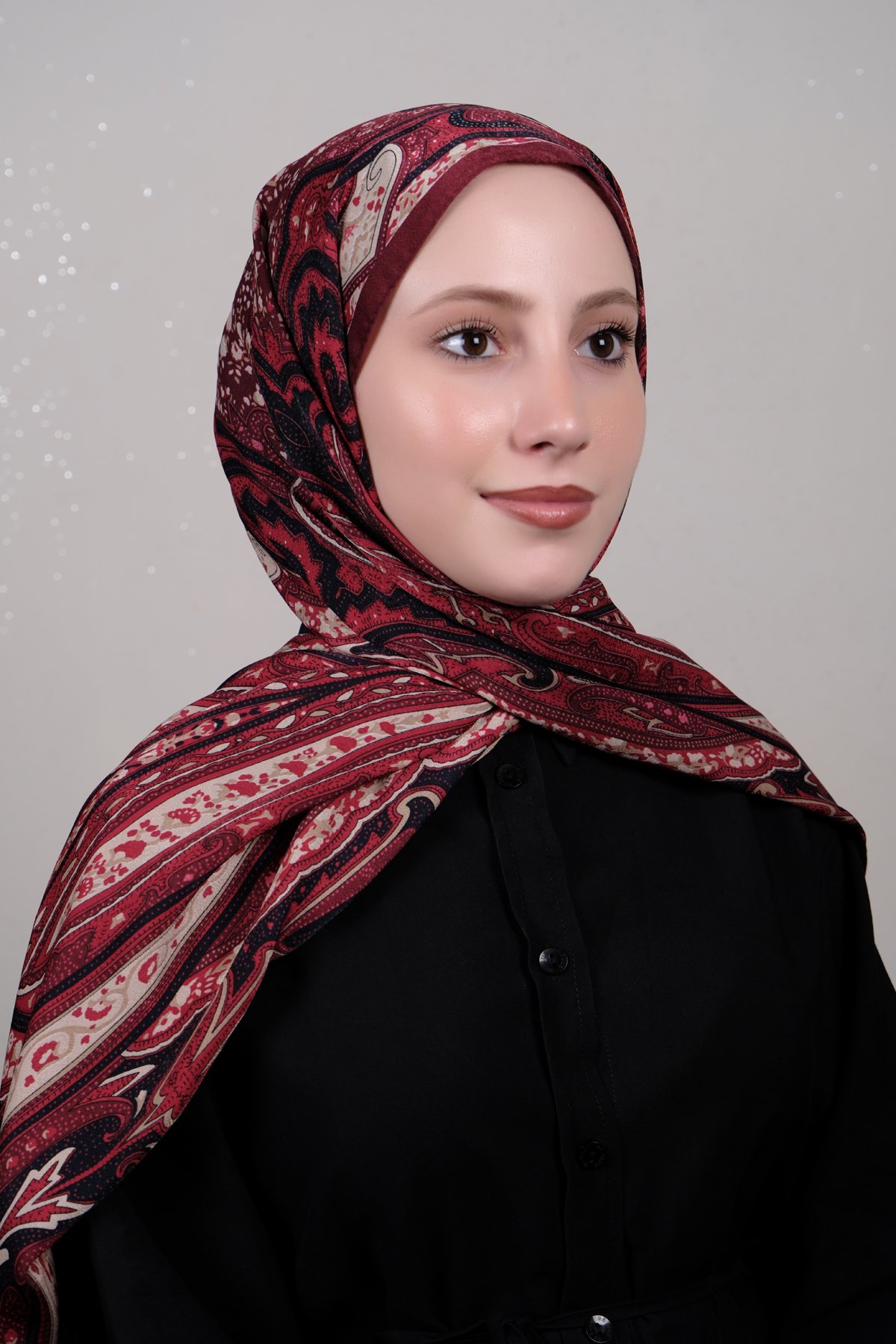 Desenli Lotus Şal 1515-7