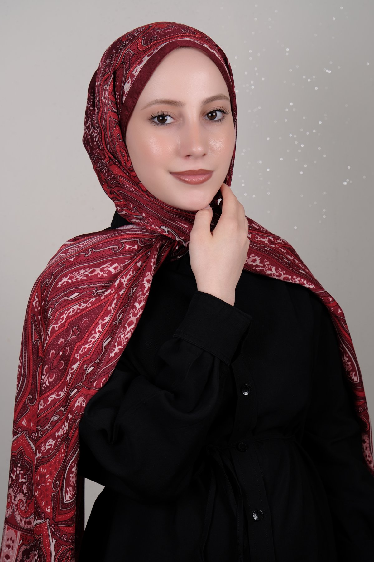 Desenli Lotus Şal 1515-8