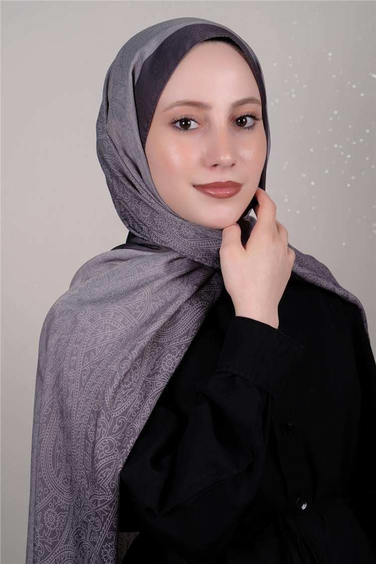 Desenli Lotus Şal 1516-10