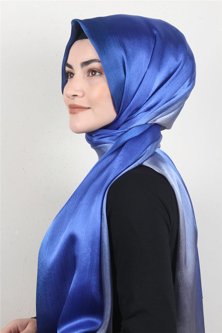 Diamond Janjan Şal 2728-14 Saks Mavi