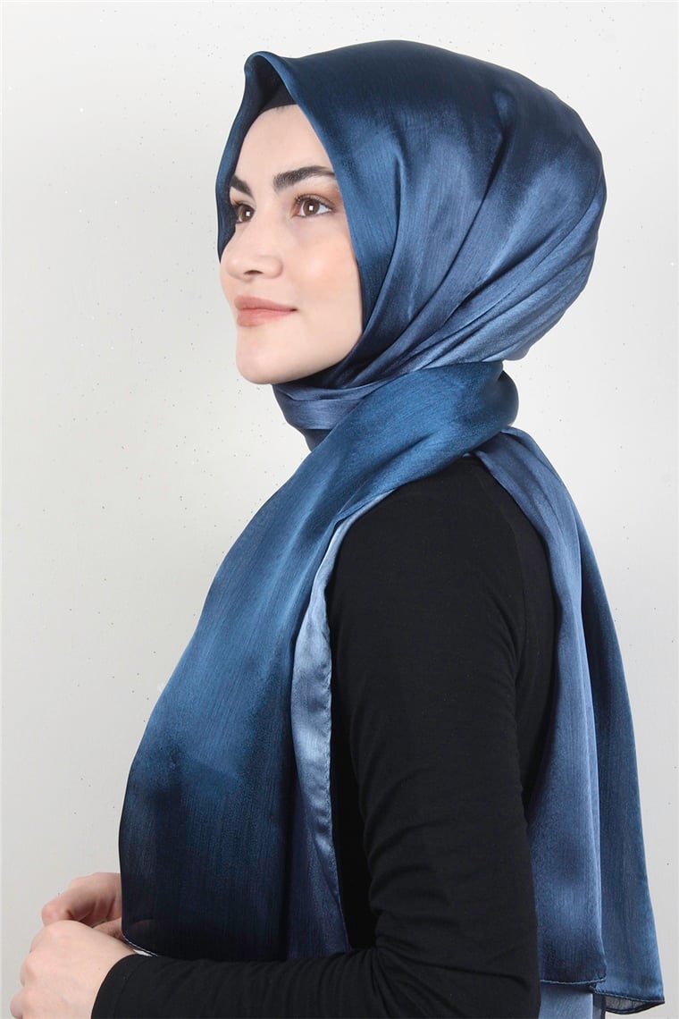 Diamond Janjan Şal 2728-17 İndigo