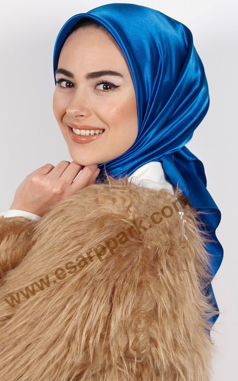 Düz Renk Saten Eşarp 1041-10