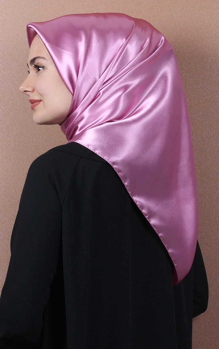 Düz Renk Saten Eşarp 1041-13