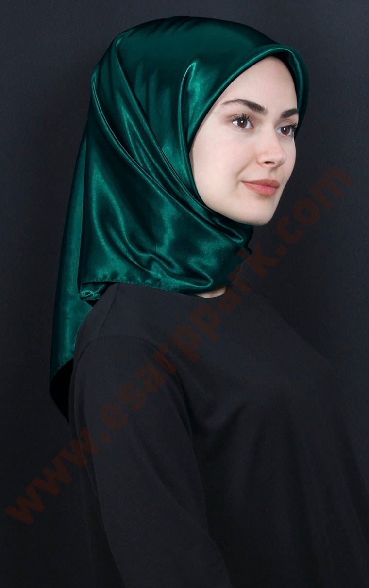 Düz Renk Saten Eşarp 1041-33