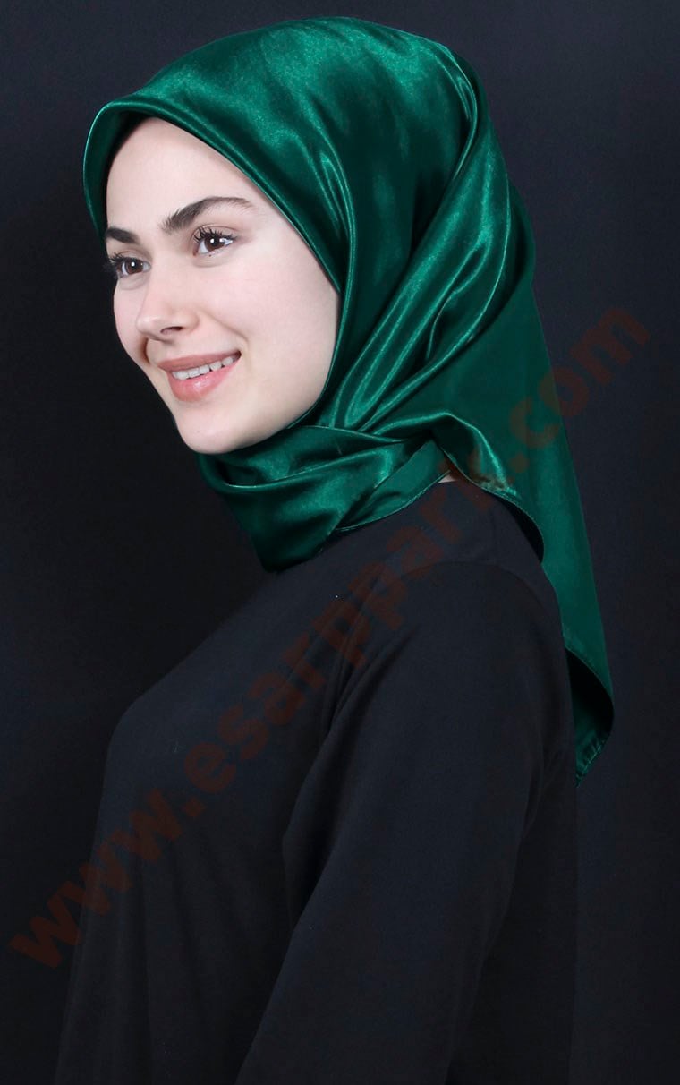 Düz Renk Saten Eşarp 1041-33