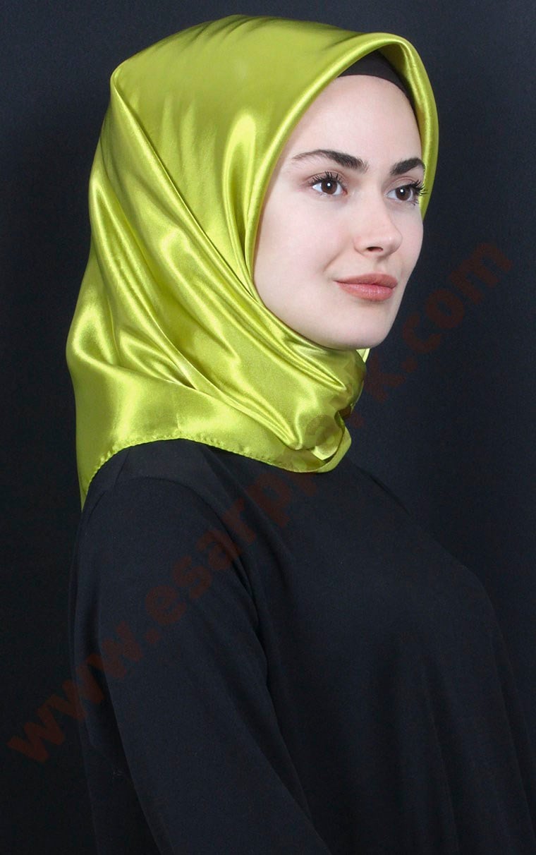 Düz Renk Saten Eşarp 1041-34