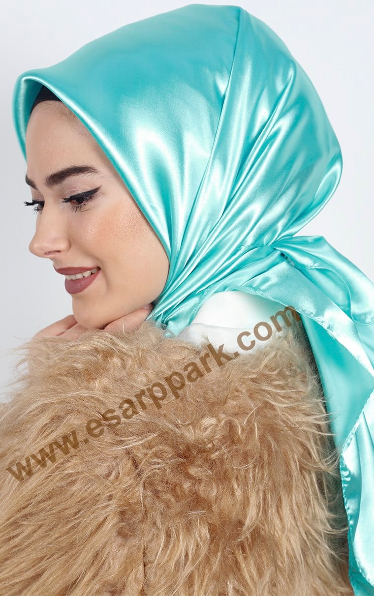 Düz Renk Saten Eşarp 1041-8