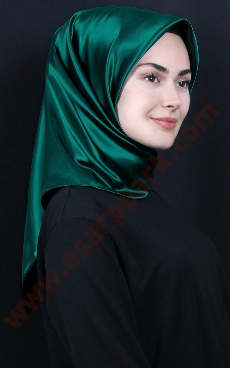 Düz Renk Saten Eşarp 1041-9