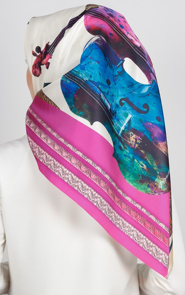 Piramit Tafta Dijital Eşarp 1923-7