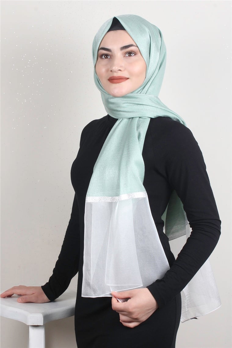 Elenora Şal 1905-8 Mint Yeşili