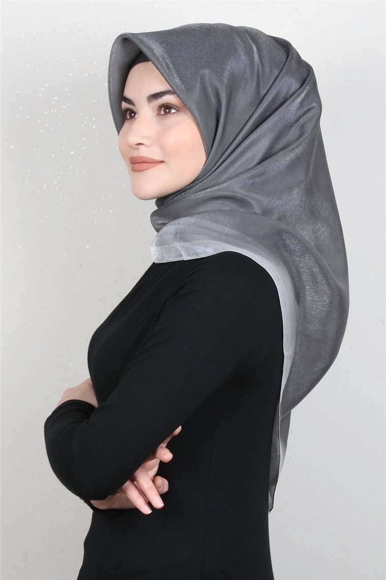 Elizya Simli Eşarp 3009-10 Füme