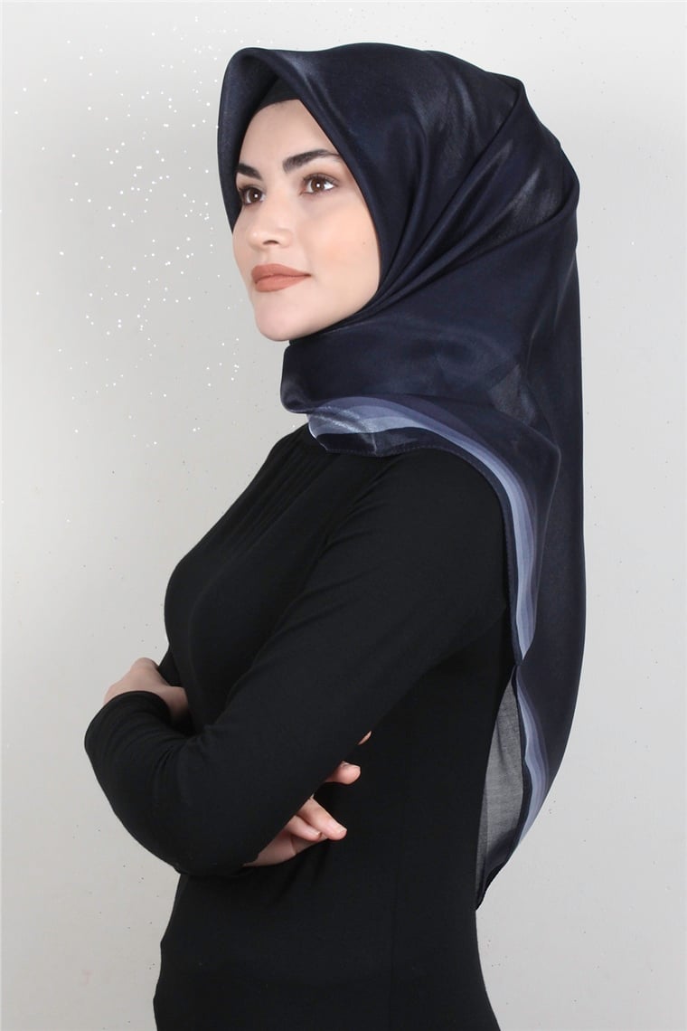 Elizya Simli Eşarp 3009-24 Lacivert