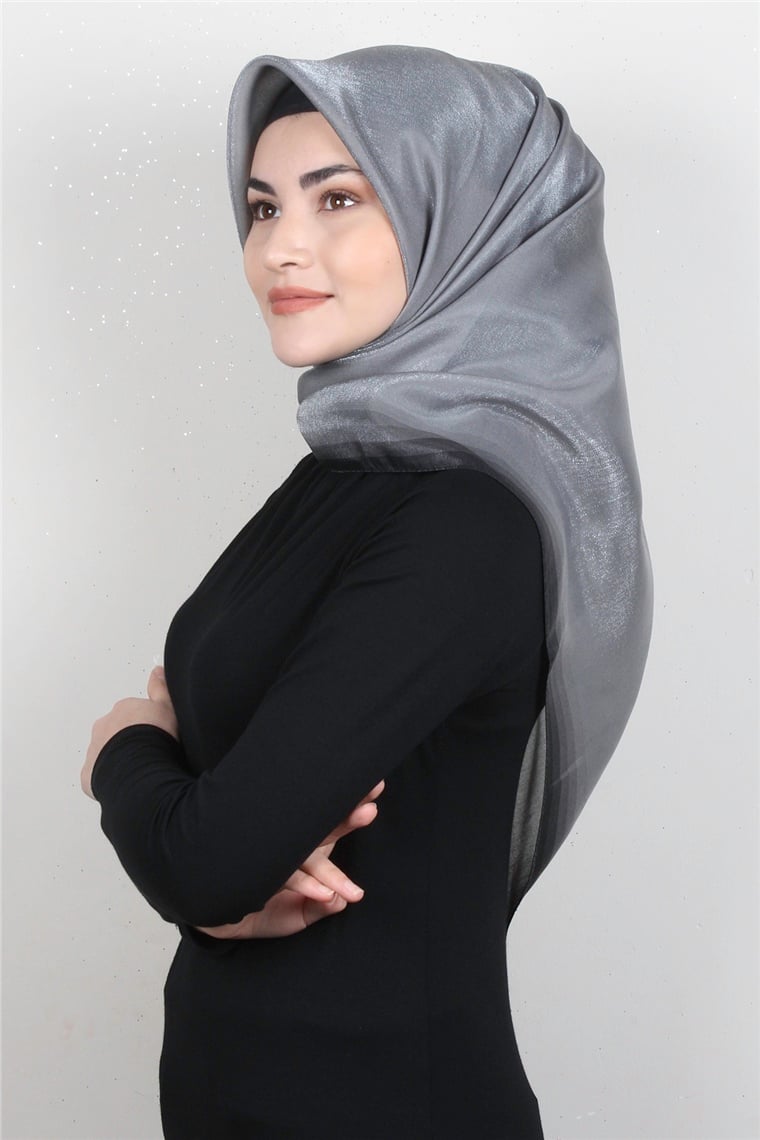 Elizya Simli Eşarp 3009-3 Füme